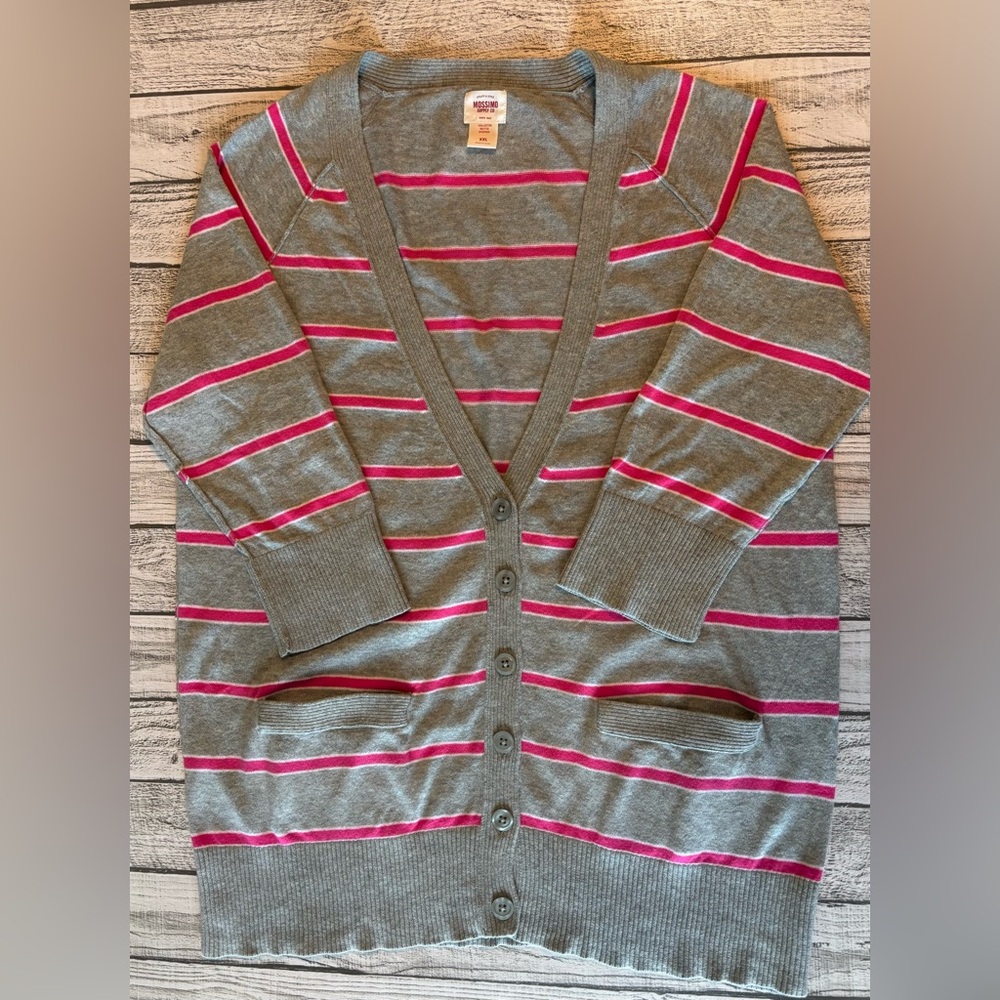 Gray and Pink Sweater